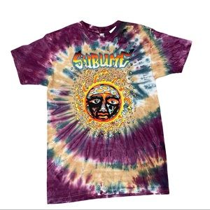 Sublime Tie Dye Graphic Tee S Band 90s Retro